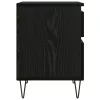  Ágyat tartó szekrény Fekete tölgy 40 x 35 x 50 cm Faanyag