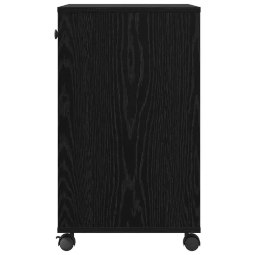  Nyomtatóállvány fiókkal Fekete tölgy 60 x 40 x 68.5 cm Faanyag