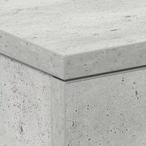  2 db betonszürke szerelt fa éjjeliszekrény 38 x 35 x 56 cm