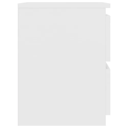  2 db fehér szerelt fa éjjeliszekrény 30 x 30 x 40 cm