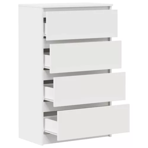  fehér szerelt fa tálalószekrény 60 x 35 x 98,5 cm