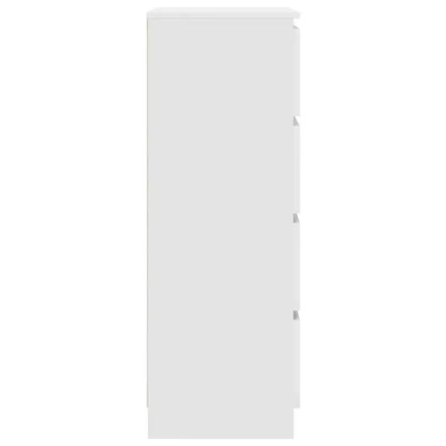  fehér szerelt fa tálalószekrény 60 x 35 x 98,5 cm