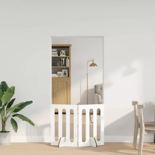  Hajtható állatkerítés 2 pcs Fehér 100,5 x 38 x 70 cm Mérnöki fa