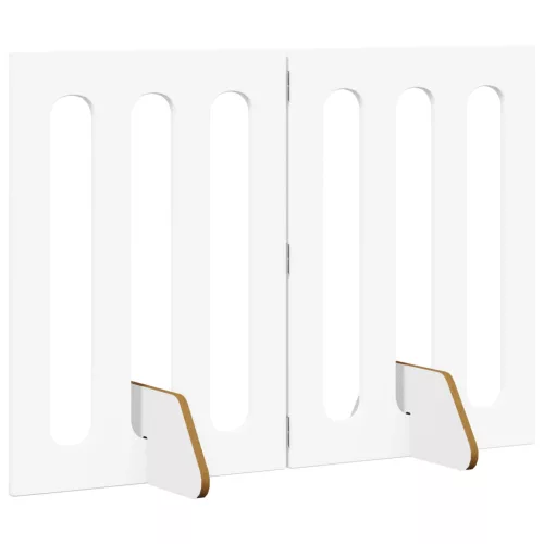  Hajtható állatkerítés 2 pcs Fehér 100,5 x 38 x 70 cm Mérnöki fa