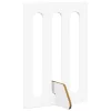  Hajtható állatkerítés 2 pcs Fehér 100,5 x 38 x 70 cm Mérnöki fa