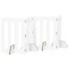  Hajtható állatkerítés 4 pcs Fehér 201 x 38 x 70 cm Mérnöki fa