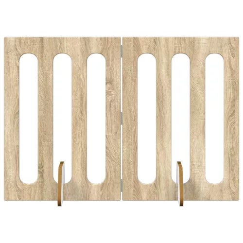  Hajtható állatkerítés 2 pcs Sonoma tölgy 100,5 x 38 x 70 cm