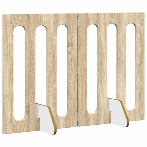  Hajtható állatkerítés 2 pcs Sonoma tölgy 100,5 x 38 x 70 cm