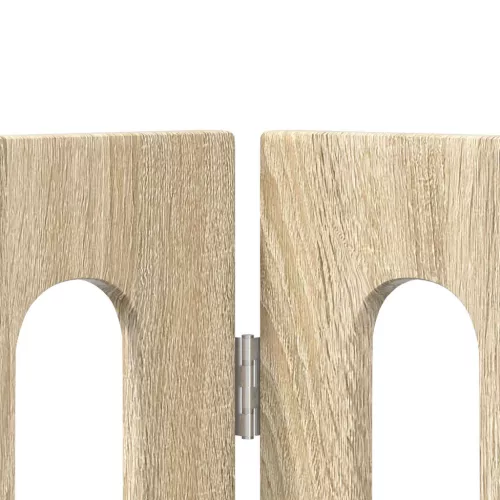 Hajtható állatkerítés 2 pcs Sonoma tölgy 100,5 x 38 x 70 cm