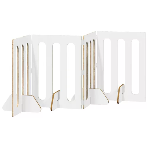  Hajtható állatkerítés 4 pcs Sonoma tölgy 201 x 38 x 70 cm