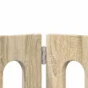  Hajtható állatkerítés 4 pcs Sonoma tölgy 201 x 38 x 70 cm