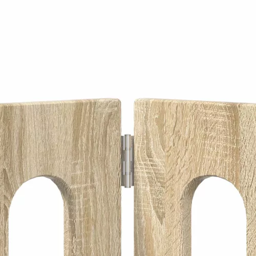  Hajtható állatkerítés 4 pcs Sonoma tölgy 201 x 38 x 70 cm
