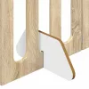  Hajtható állatkerítés 4 pcs Sonoma tölgy 201 x 38 x 70 cm