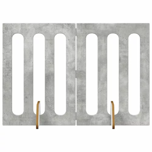  Hajtható állatkerítés 2 pcs Beton Szürke 100,5 x 38 x 70 cm