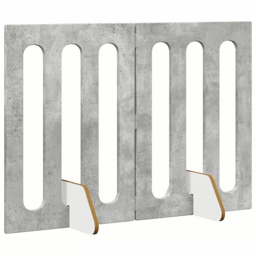  Hajtható állatkerítés 2 pcs Beton Szürke 100,5 x 38 x 70 cm