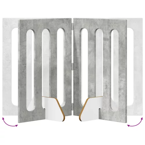  Hajtható állatkerítés 2 pcs Beton Szürke 100,5 x 38 x 70 cm