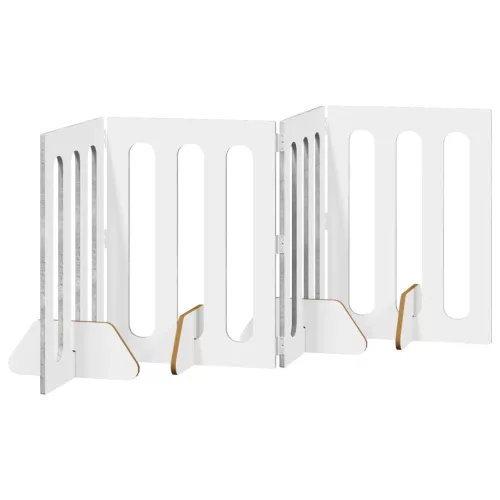  Hajtható állatkerítés 4 pcs Beton Szürke 201 x 38 x 70 cm