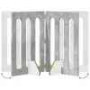  Hajtható állatkerítés 4 pcs Beton Szürke 201 x 38 x 70 cm