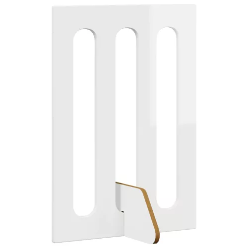  Hajtható állatkerítés 2 pcs Magasfényű Fehér 100,5 x 38 x 70 cm
