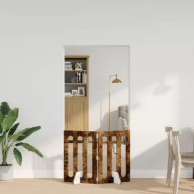    Hajtható állatkerítés 2 pcs Füstölt Tölgy 100,5 x 38 x 70 cm