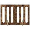  Hajtható állatkerítés 2 pcs Füstölt Tölgy 100,5 x 38 x 70 cm