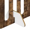  Hajtható állatkerítés 2 pcs Füstölt Tölgy 100,5 x 38 x 70 cm