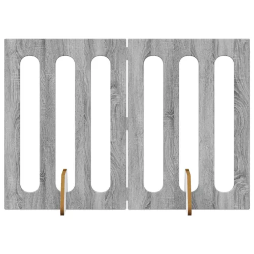  Hajtható állatkerítés 2 pcs Szürke Sonoma 100,5 x 38 x 70 cm