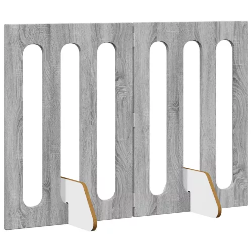  Hajtható állatkerítés 2 pcs Szürke Sonoma 100,5 x 38 x 70 cm