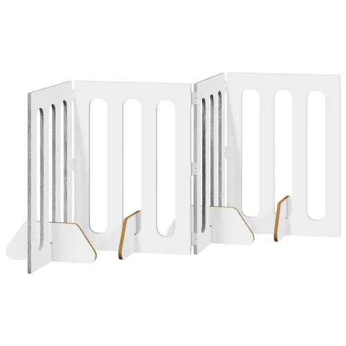  Hajtható állatkerítés 4 pcs Szürke Sonoma 201 x 38 x 70 cm
