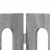  Hajtható állatkerítés 4 pcs Szürke Sonoma 201 x 38 x 70 cm