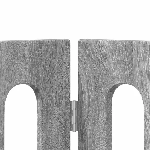  Hajtható állatkerítés 4 pcs Szürke Sonoma 201 x 38 x 70 cm