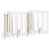  Hajtható állatkerítés 4 pcs Kézműves Tölgy 201 x 38 x 70 cm