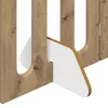  Hajtható állatkerítés 4 pcs Kézműves Tölgy 201 x 38 x 70 cm