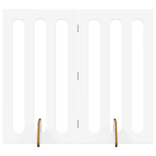  Hajtható állatkerítés 2 pcs Fehér 100,5 x 38 x 90 cm Mérnöki fa
