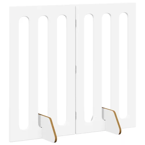  Hajtható állatkerítés 2 pcs Fehér 100,5 x 38 x 90 cm Mérnöki fa