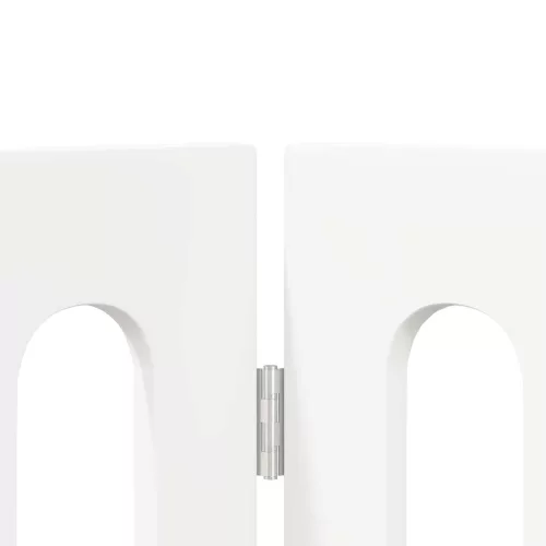  Hajtható állatkerítés 2 pcs Fehér 100,5 x 38 x 90 cm Mérnöki fa