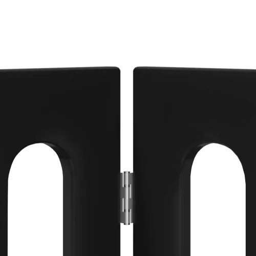  Hajtható állatkerítés 2 pcs Fekete Tölgy 100,5 x 38 x 90 cm