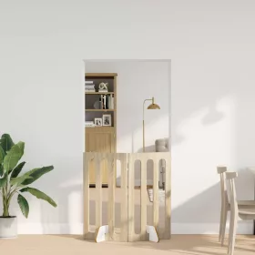    Hajtható állatkerítés 2 pcs Sonoma tölgy 100,5 x 38 x 90 cm