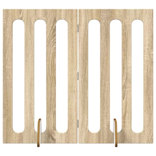  Hajtható állatkerítés 2 pcs Sonoma tölgy 100,5 x 38 x 90 cm