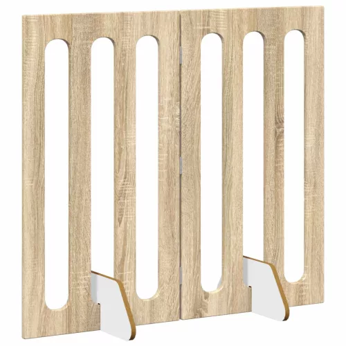 Hajtható állatkerítés 2 pcs Sonoma tölgy 100,5 x 38 x 90 cm