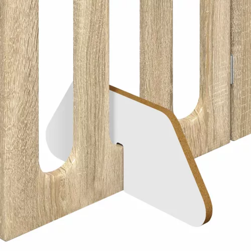 Hajtható állatkerítés 2 pcs Sonoma tölgy 100,5 x 38 x 90 cm
