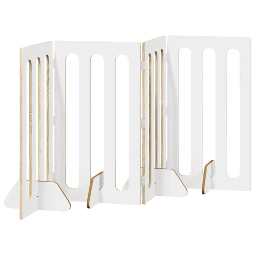  Hajtható állatkerítés 4 pcs Sonoma tölgy 201 x 38 x 90 cm