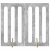  Hajtható állatkerítés 2 pcs Beton Szürke 100,5 x 38 x 90 cm