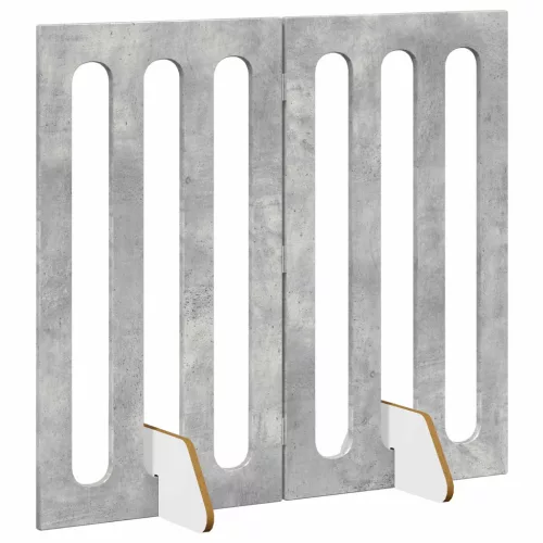  Hajtható állatkerítés 2 pcs Beton Szürke 100,5 x 38 x 90 cm
