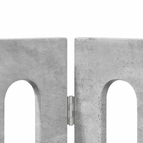  Hajtható állatkerítés 2 pcs Beton Szürke 100,5 x 38 x 90 cm