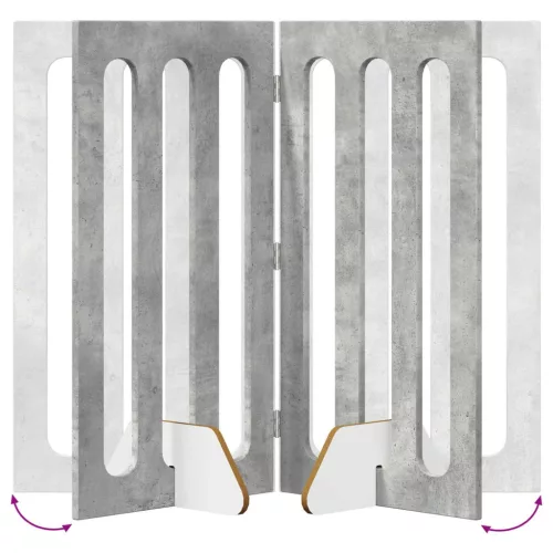  Hajtható állatkerítés 2 pcs Beton Szürke 100,5 x 38 x 90 cm