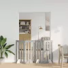  Hajtható állatkerítés 4 pcs Beton Szürke 201 x 38 x 90 cm