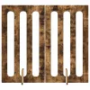  Hajtható állatkerítés 2 pcs Füstölt Tölgy 100,5 x 38 x 90 cm