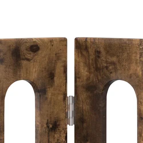  Hajtható állatkerítés 2 pcs Füstölt Tölgy 100,5 x 38 x 90 cm