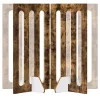  Hajtható állatkerítés 2 pcs Füstölt Tölgy 100,5 x 38 x 90 cm